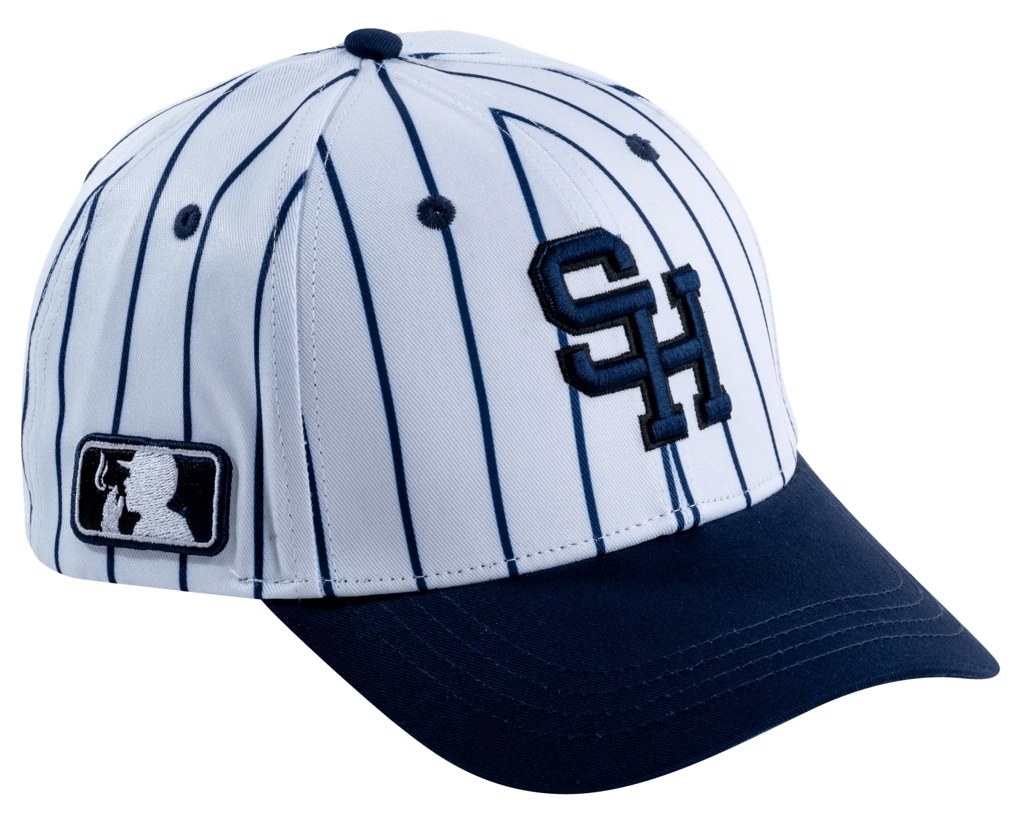 Navy Pinstripe Hat - Image 2